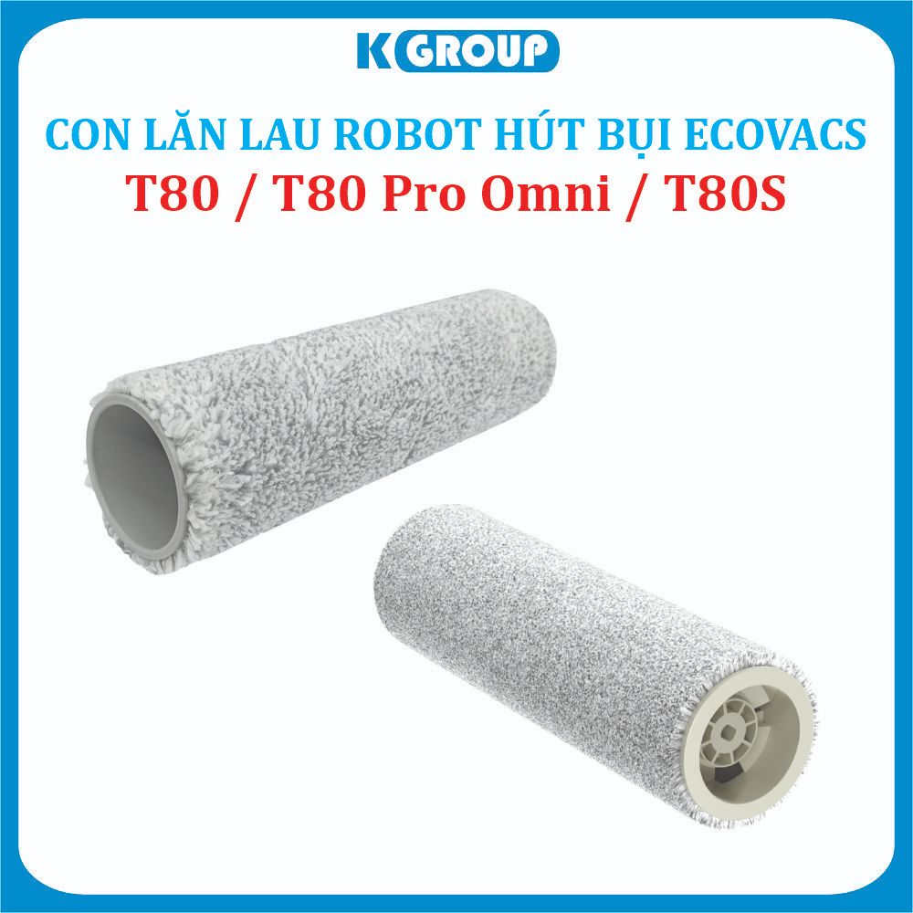 Con lăn lau nhà Robot hút bụi lau nhà Ecovacs Deebot T80 , T80 Pro Omni, T80S