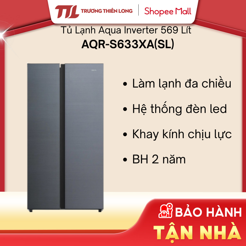 AQR-S682XA(SLB) / AQR-S633XA(SL) -Tủ Lạnh Aqua AQR-S682XA(SLB) / AQR-S633XA(SL)