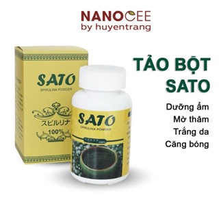  Bột Tảo Xoắn Sato Tảo Spirulina NANOCEE - Đắp Mặt Cấy Tảo Phi Kim Lăn Kim 
