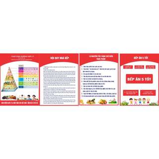 bảng biểu bếp mầm non