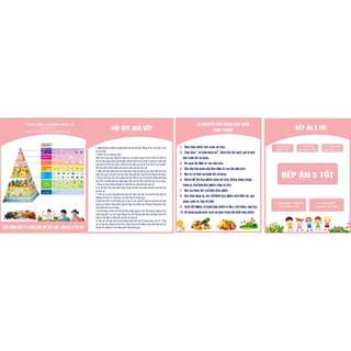 bảng biểu bếp mầm non