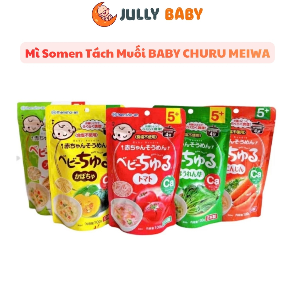 Mì Somen Tách Muối BABY CHURU MEIWA Nhật Cho Bé Từ 5 Tháng Tuổi