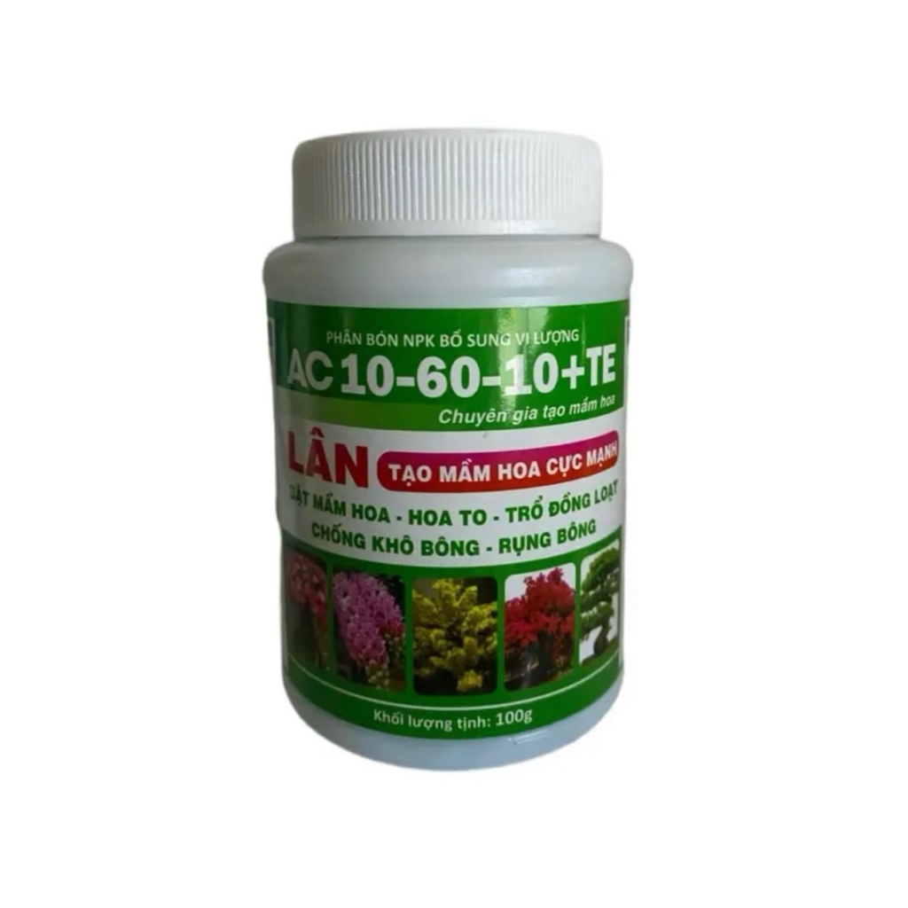 Phân bón lá AC 10-60-10 hũ 100gram