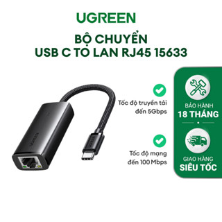 Bộ chuyển USB-A/USB-C to Lan Ugreen CM650 Tốc độ 10/100Mbps 15632 15633 20254 Ugreen