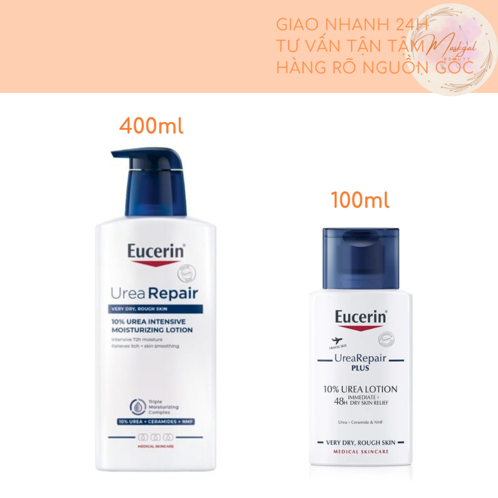 Kem dưỡng ẩm cho da khô Eucerin UreaRepair Plus 10% Urea Lotion
