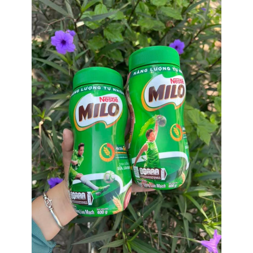 Nestlé Milo Thức uống dinh dưỡng hủ 400gr cao cấp date xa sản phẩm chính hãng