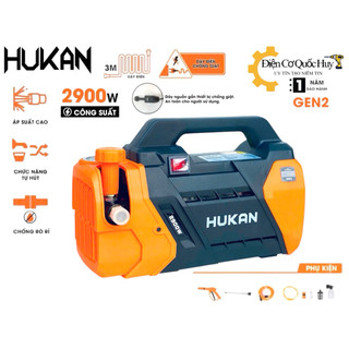  Máy rửa xe Hukan Gen2-R7 lux suất 2900W có chỉnh áp trang bị công tắt chống giật tặng dây 15m 