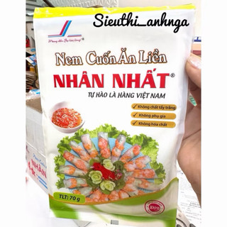 Combo 5-10 Nem Cuốn Ăn Liền Nhân Nhất Gói 70g