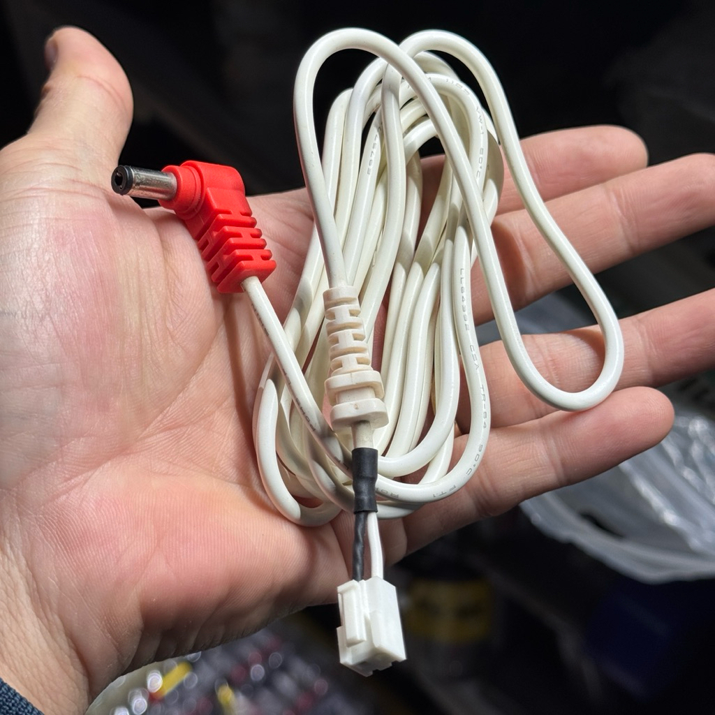Dây jack nguồn DC 5.5x2.1 chân nằm lõi 18awg tải cao tháo máy như mới