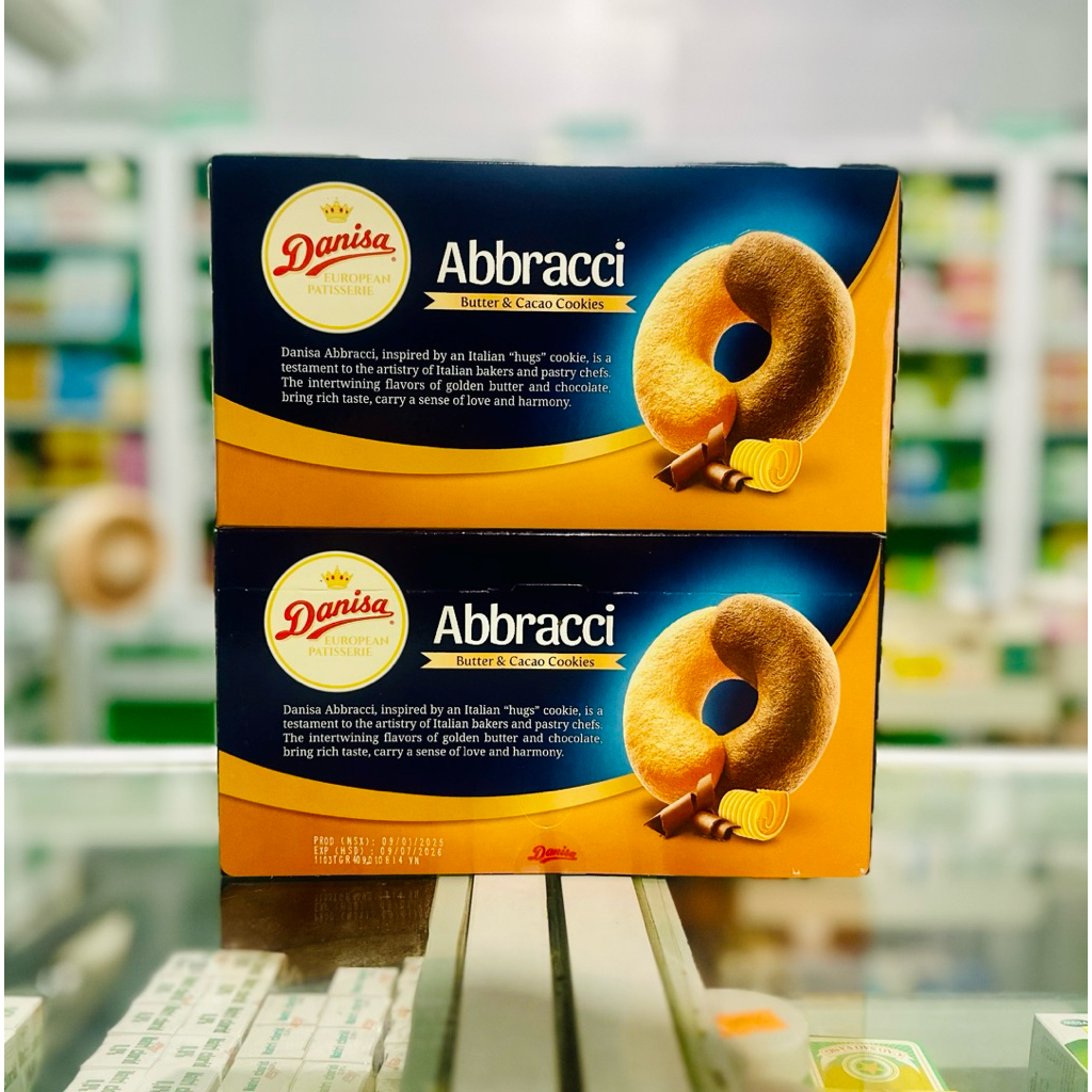 Bánh Quy Bơ & Cacao Danisa Abbracci Hộp 168g