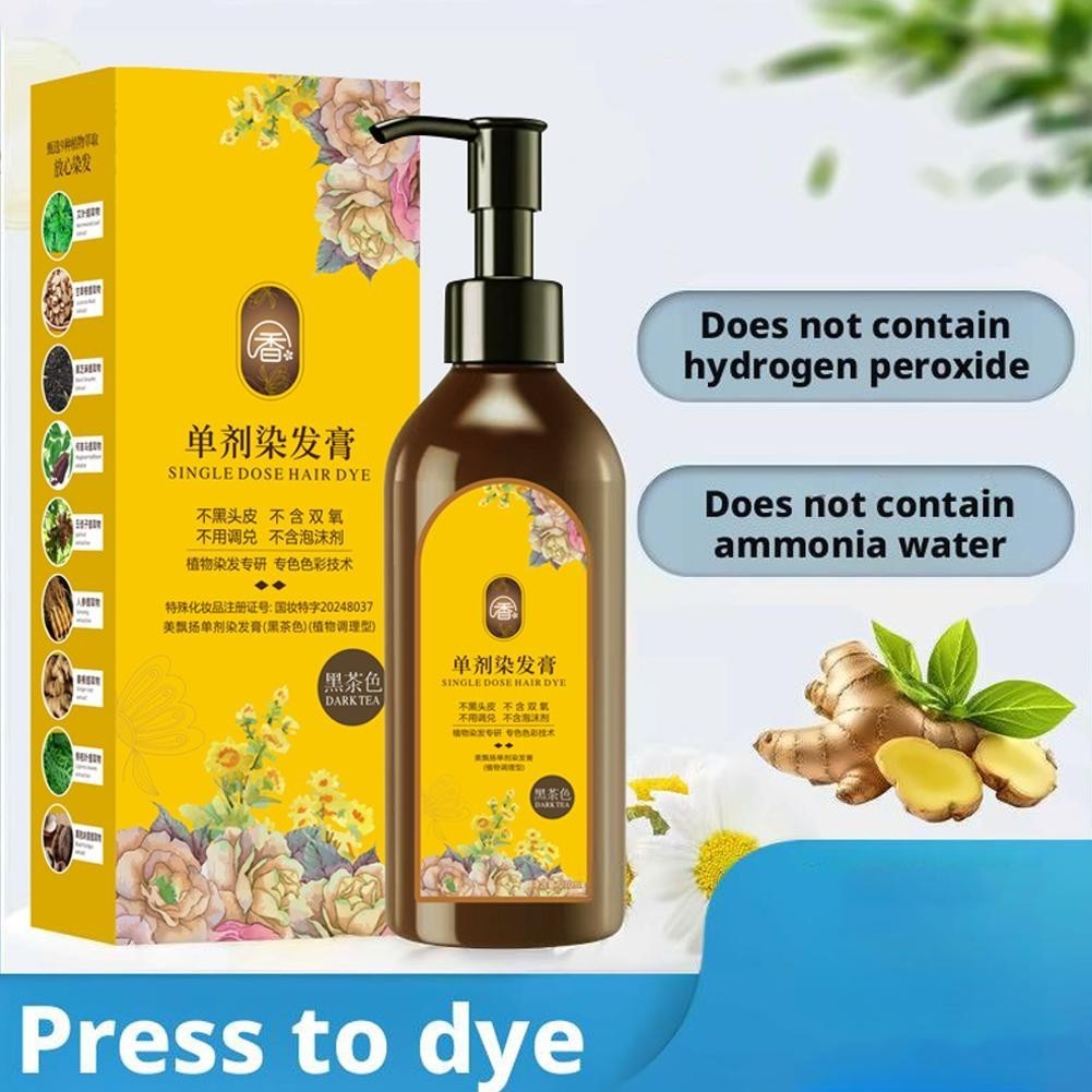 Dầu Gội Nhuộm Tóc Tại Nhà – Mềm Mượt, Thơm Dịu, Che Bạc 1 Chạm Không Cần Ra Salon