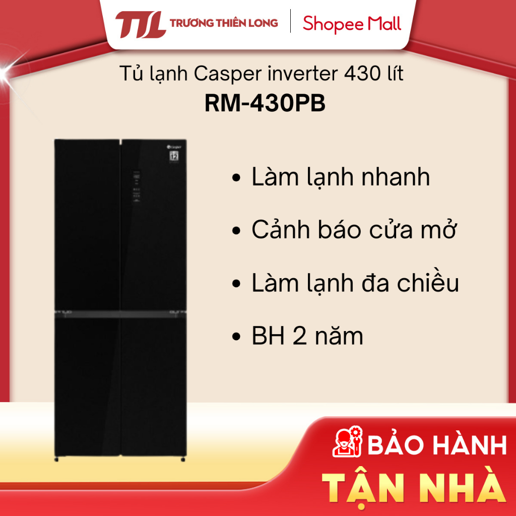 RM-430PB - Tủ Lạnh Casper Inverter 430 Lít RM-430PB [FREESHIP HCM]