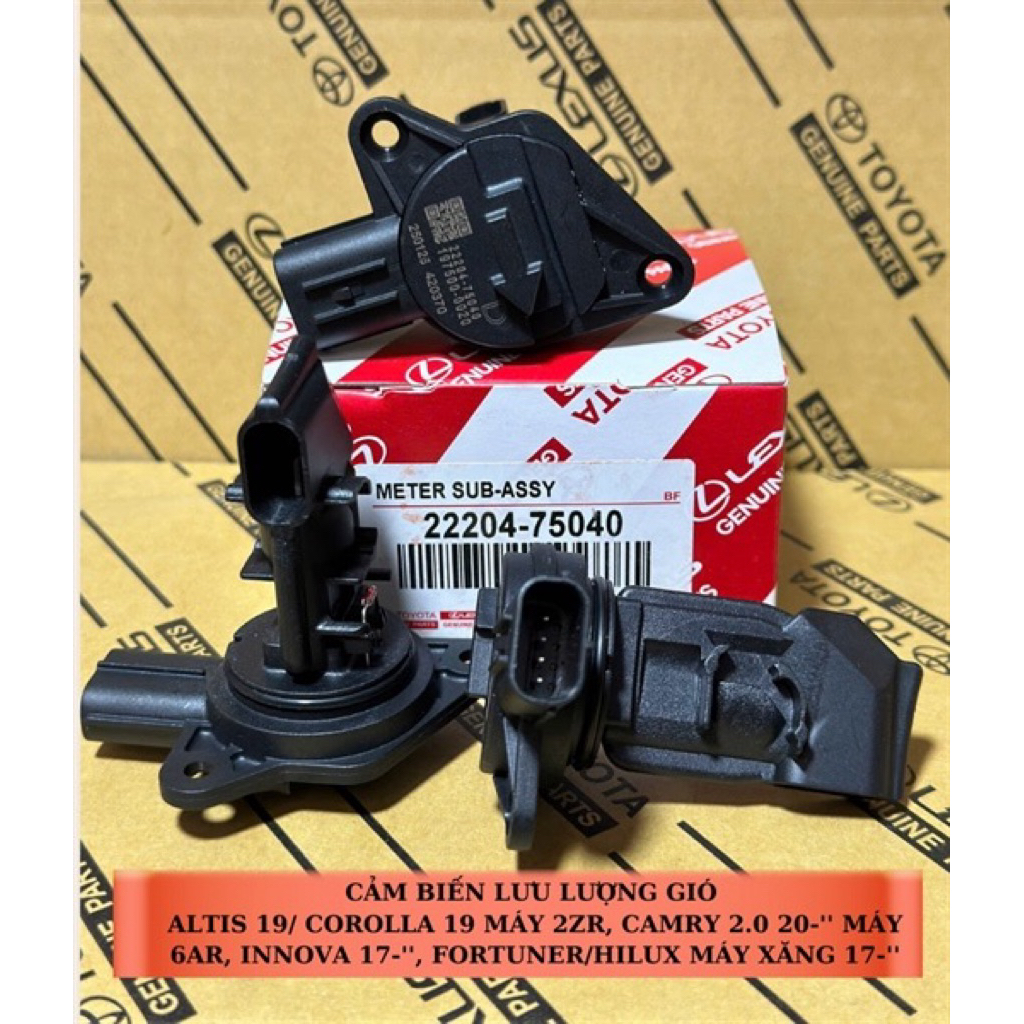 CẢM BIẾN LƯU LƯỢNG GIÓ ALTIS 19, COROLLA 19 MÁY 2RZ ,CAMRY 2.0 20 MÁY 6AR, INNOVA 17 ,FORTUNDER -HIL