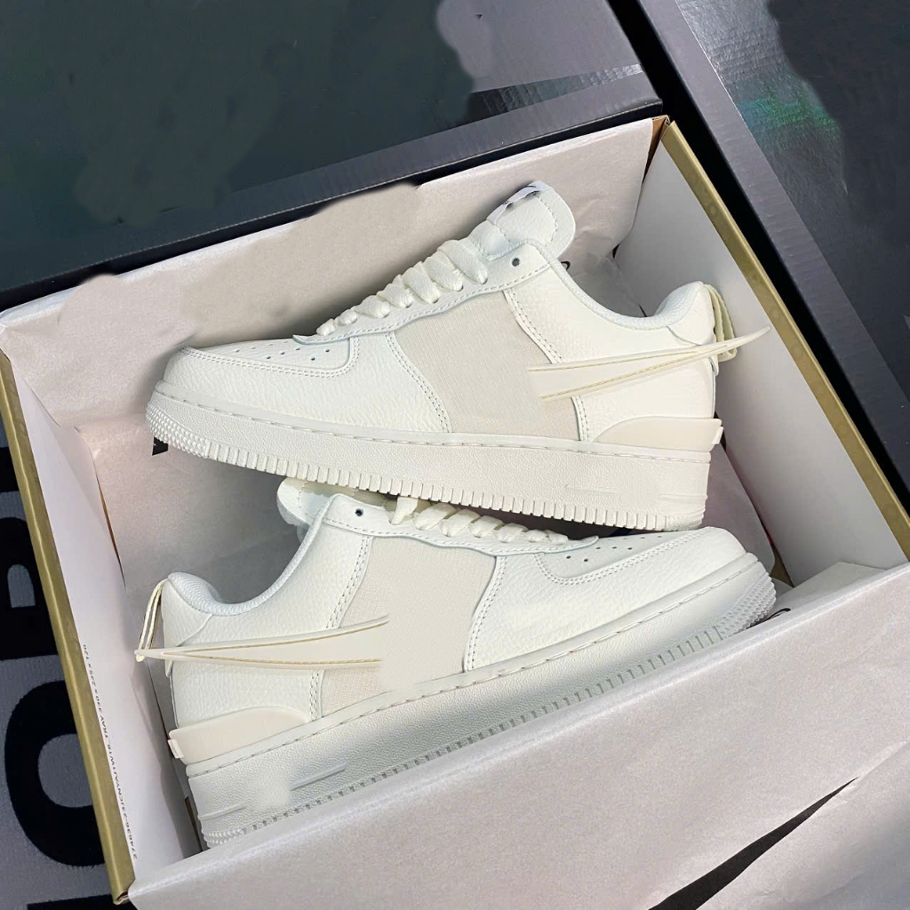 Giày  Low SP AMBUSH ‘Ripstop’ , Giày Thể Thao Sneaker AF Kem Cao Cấp