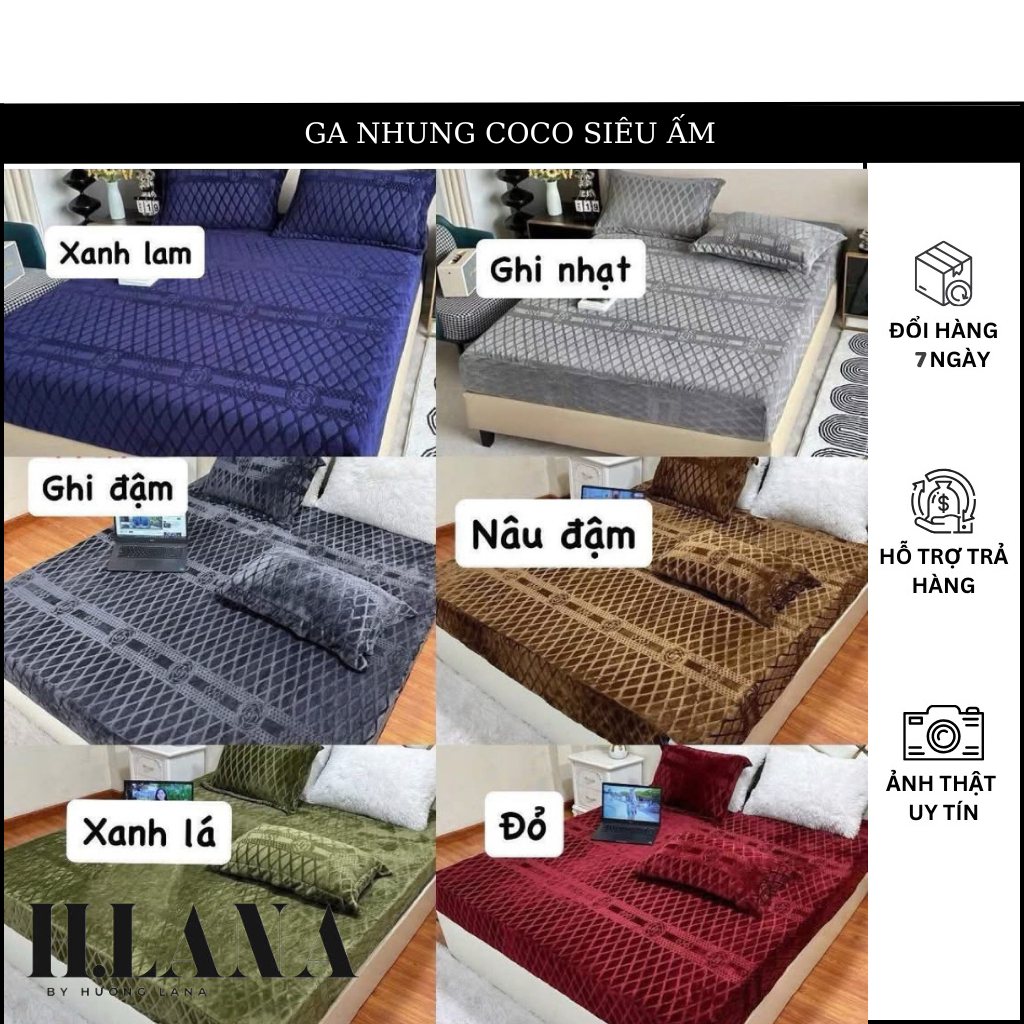 GA GỐI NỈ NHUNG COCO SIÊU ẤM