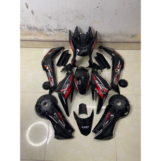  Bộ Nhựa Xe Điện Xmen Màu Đen Tem Đỏ,Combo Nhựa Xe Điện Xmen Tem Dán Chìm Phủ Sơn Bóng Toàn Bộ Bề Mặt 