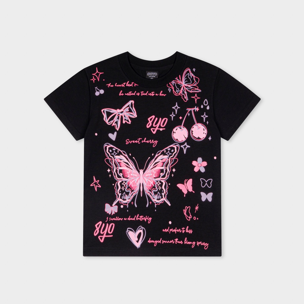 Áo Baby Tee 8YO BUTTERFLY Cotton Mềm Mịn Mát - Áo Baby Tee Local Brand Chính Hãng | BigBuy360 - bigbuy360.vn