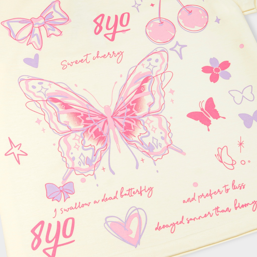 Áo Baby Tee 8YO BUTTERFLY Cotton Mềm Mịn Mát - Áo Baby Tee Local Brand Chính Hãng | BigBuy360 - bigbuy360.vn