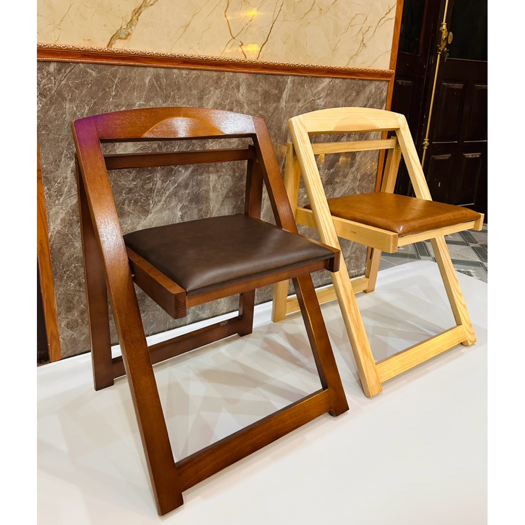 [Ghế lẻ] Ghế xếp gấp gọn ghế nan, ghế bọc đệm gỗ thịt tần bì loại 1