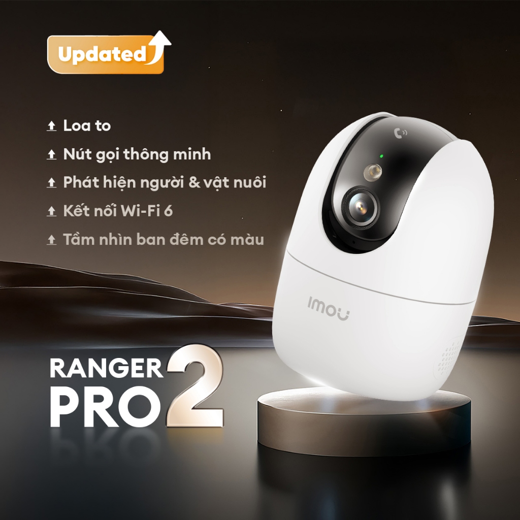 Camera Wifi IMOU Ranger 2 A32EP/ A52P 5MP 3K, Ranger 2 Pro A32P/A52P, S2EP - Xoay 360 Độ, Đàm Thoại 