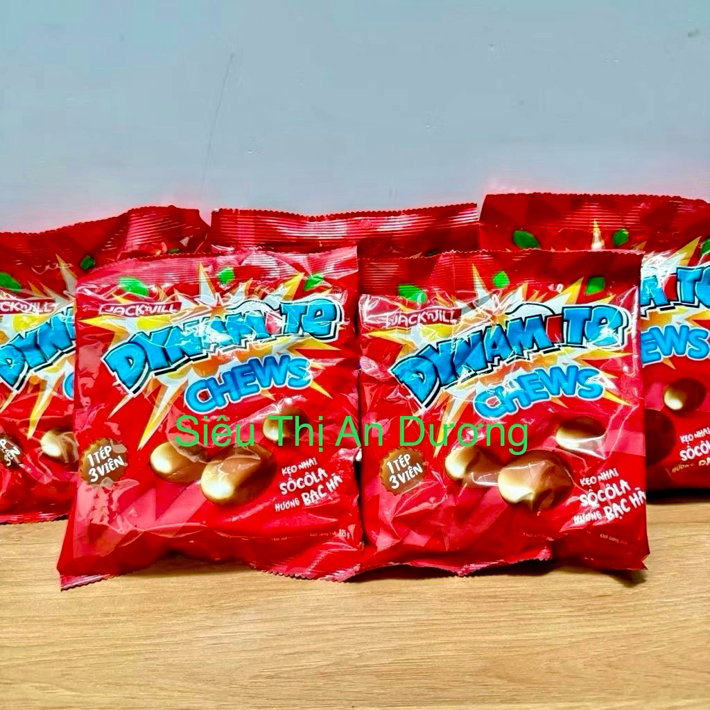 Combo 5/10 gói Kẹo sôcôla hương bạc hà Dynamite 3 viên 125g/gói