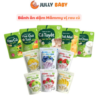 Bánh ăn dặm Mămmy vị rau củ, sữa chua, cá tuyết, rong biển, hoa quả, phô mai túi zip 25 gram dành cho bé từ 6 tháng tuổi