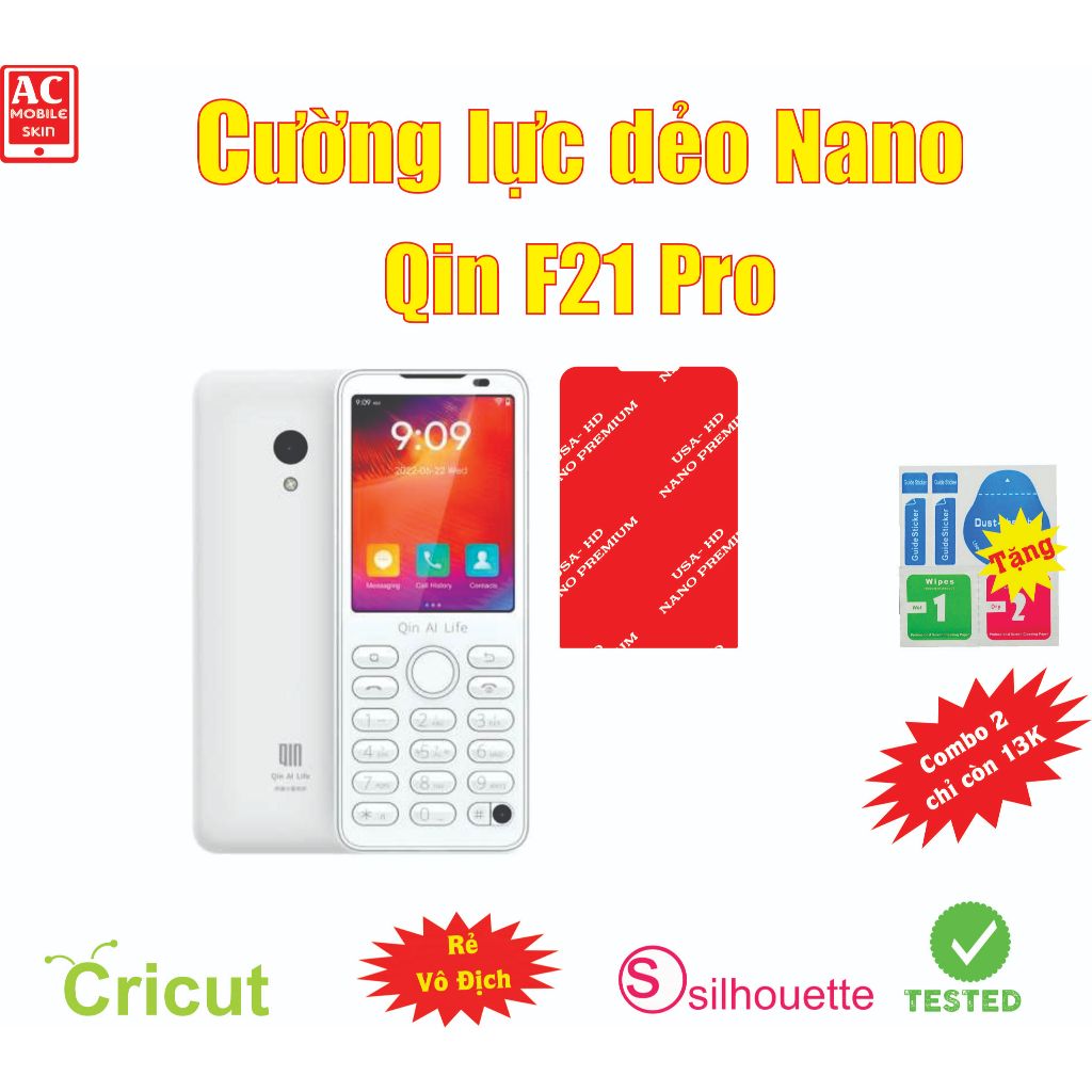 Cường lực dẻo bảo vệ màn hình Qin F21 Pro