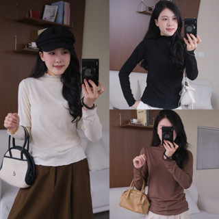  Áo thun dài tay giữ nhiệt cổ leo 3 phân the.sweaterweather TSW  ảnh thật  