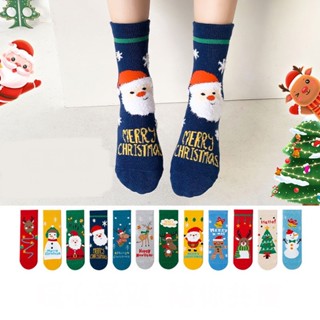  Set 3 đôi tất Noel quà giáng sinh cho bé vớ noel cao cổ hình xinh 