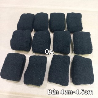 Túi 12 Len cột tóc bản to 4cm-5cm mã 035 (đen/màu)