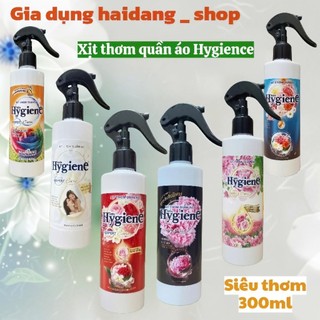  Xịt Thơm Quần Áo Hygiene Thái Lan - chai 300ml Dạng Xịt Khô Giúp Lưu Hương Lâu _ Hương Thơm Dịu Nhẹ 