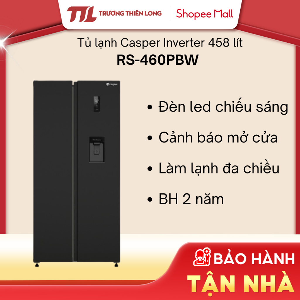RS-460PBW - Tủ Lạnh Casper Inverter 458 Lít RS-460PBW [FREESHIP HCM]