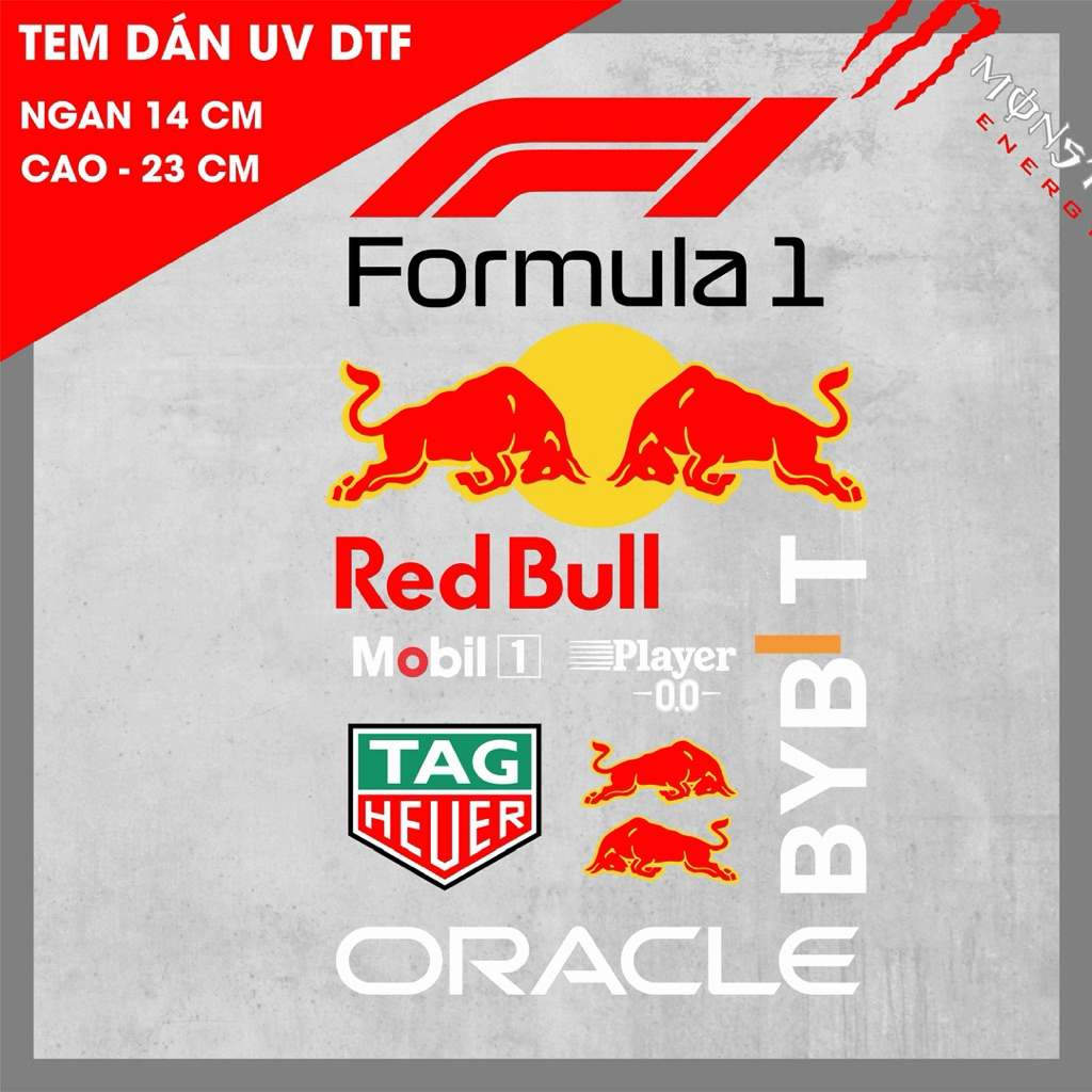 Set tem F1 Formula 1 siêu ngầu