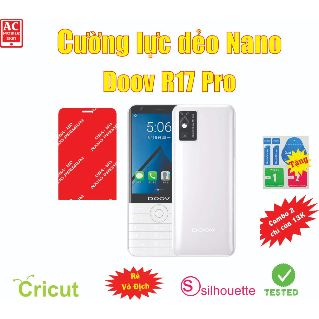 Cường lực dẻo bảo vệ màn hình điện thoại Doov R17 Pro