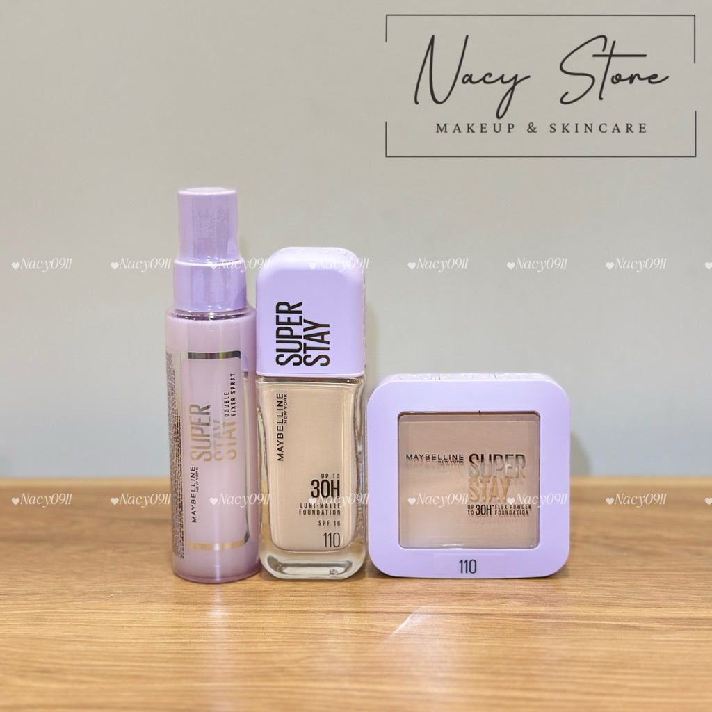 Kem Nền - Xịt Khoá Makeup - Phấn Phủ Maybelline SuperStay