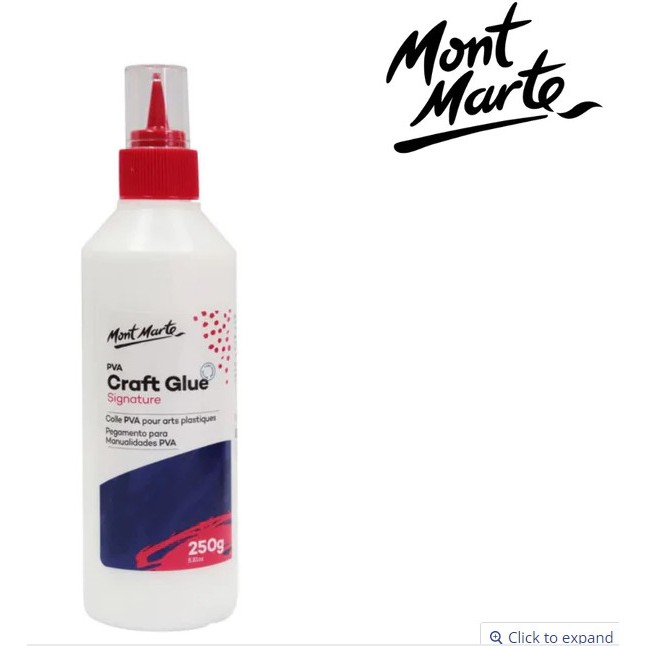 Keo Hồ Dán Đa Năng Mont Marte – PVA Craft Glue Fine Tip 40g / 250g