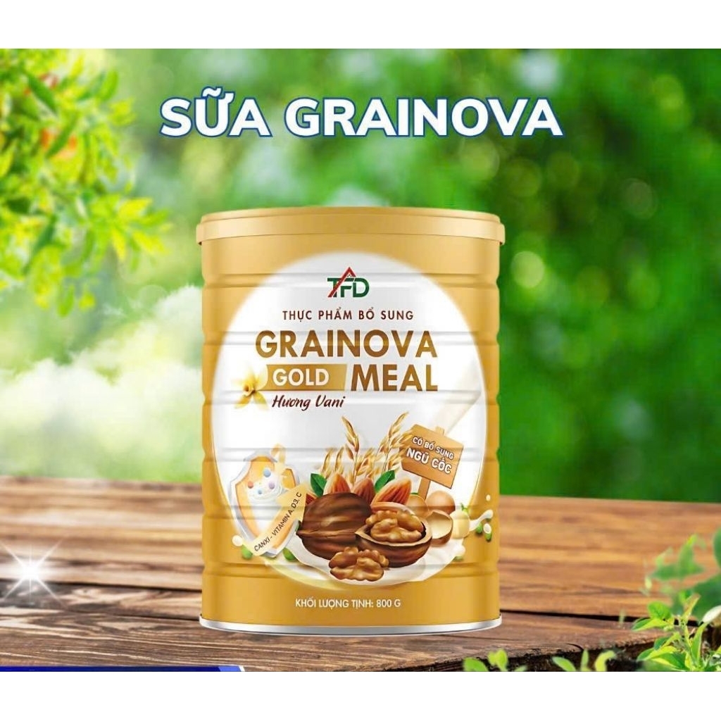 Sữa hạt ngũ cốc  Grainnova Gold Meal (phiên bản cải tiến của Obisure Gold Plus), lon thiếc 800g