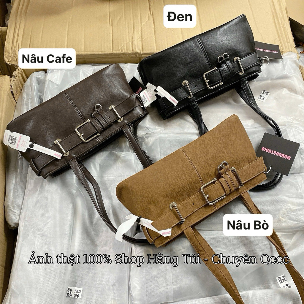 Túi Kẹp Nách Da Trơn Nắp Nịt Doyuin Chạn xả size 30cm