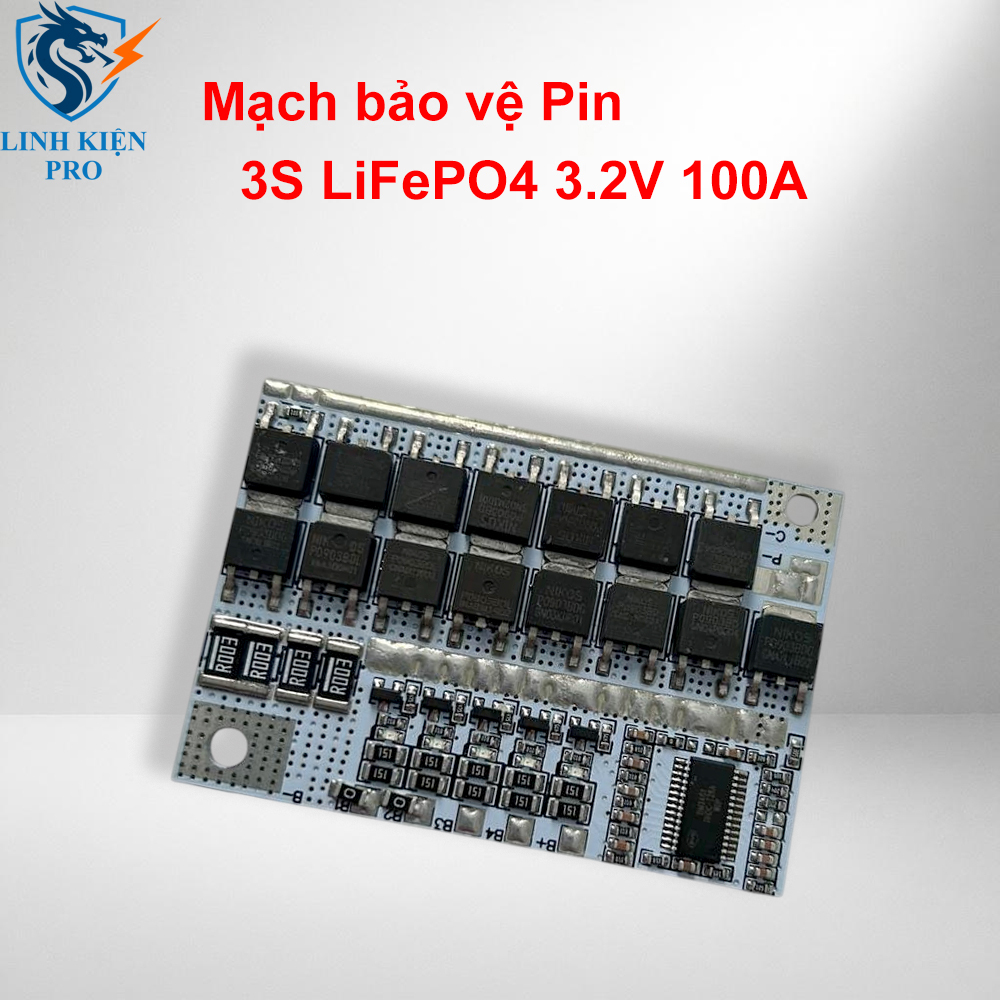 Bo mạch bảo vệ sạc pin LifePo4 Lmo Ternary Li-ion 3S BMS 3.2V 100A