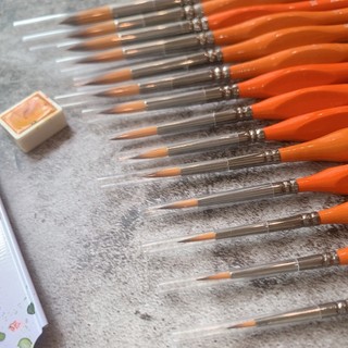 Cọ vẽ HAND Đầu Tròn Cọ Tỉa Đi Nét Nhỏ (ZBS2)