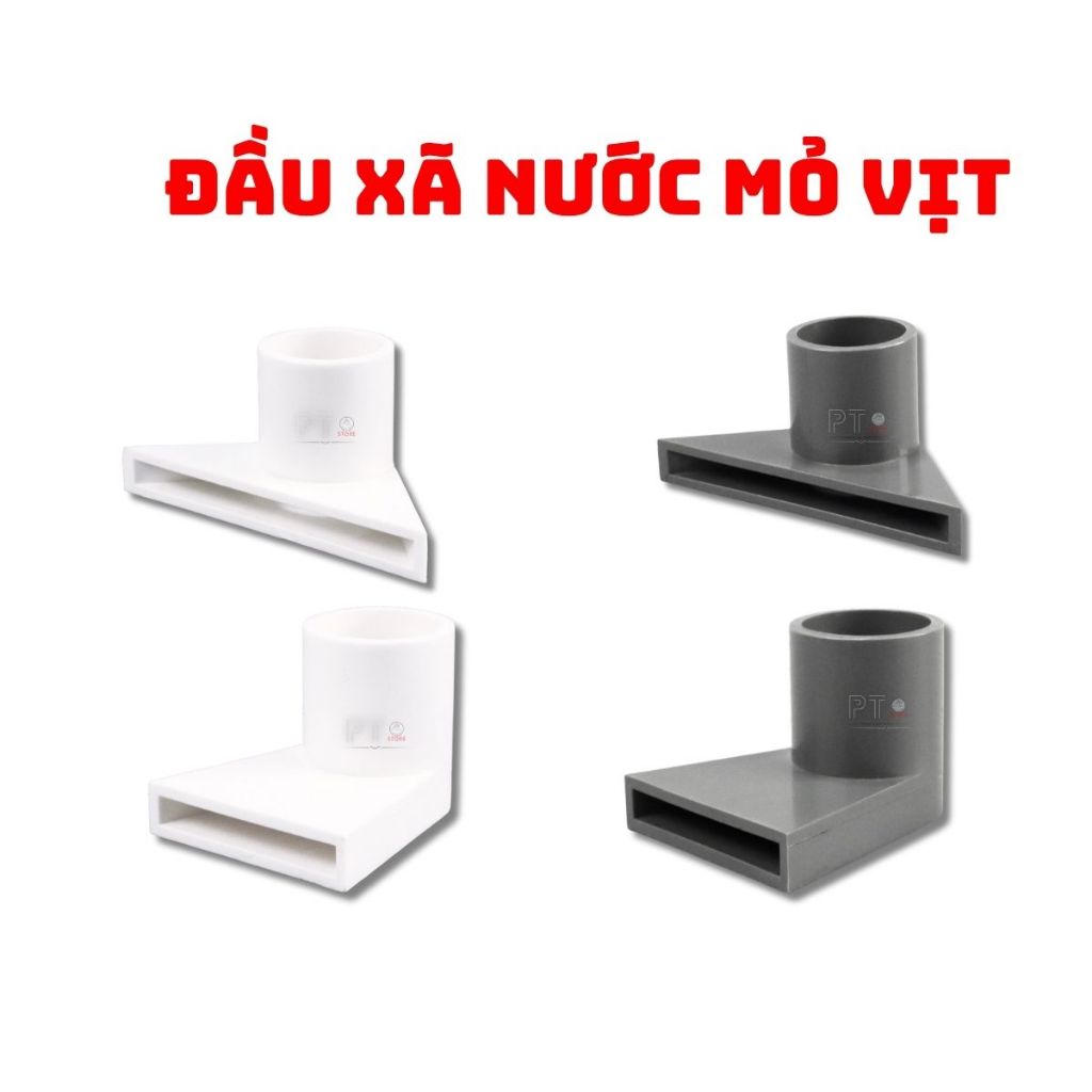 Đầu Thoát Nước Mỏ Vịt PVC Cho Hồ Cá – Đầu Vòi Thổi Nước Tạo Dòng, Giảm Góc Chết, Dễ Lắp Đặt