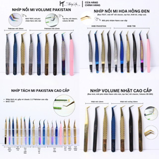  Nhíp nối mi Volume BAO TEST mũi phủ nhám NANO bao gắp 20D-30D tách mi Nhíp gắp mi giả Thúy Hà 