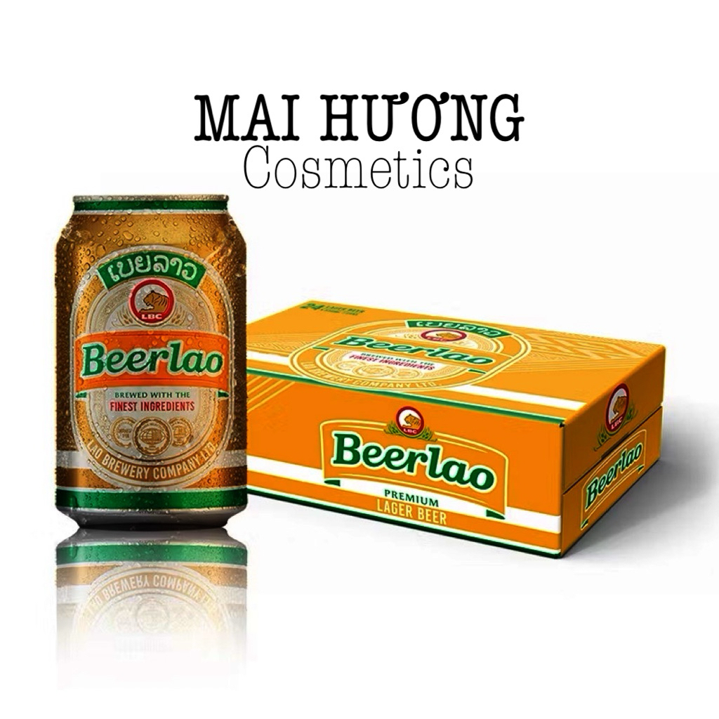 [ SẴN - HOẢ TỐC] Bia Lào Vàng Beerlao Prenium Lager 330 ml x 24 lon