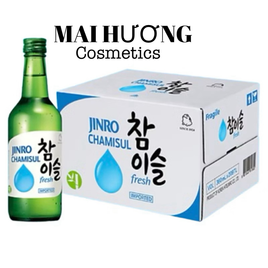 [CHÍNH HÃNG - HOẢ TỐC] Thùng 20 Chai Rượu Soju Jinro Chamisul Fresh (Truyền thống)