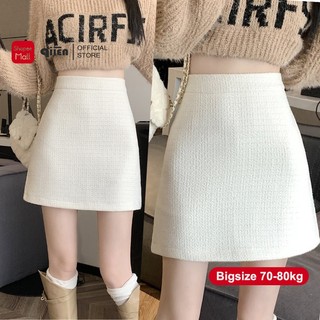  Chân Váy Dạ Bling QIIEN Dáng Chữ A BIGSIZE Có Quần Trong CV036 