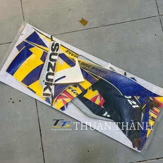 TEM SATRIA 2000 ( Trắng Vàng Đen ) - ST2K - TEM 3 LỚP