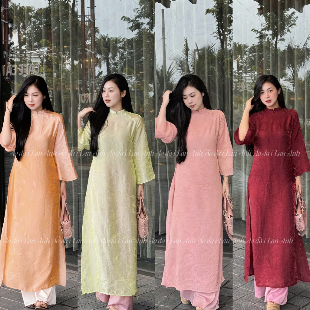 Áo Dài Tết Cách Tân Dáng Suông Vải Tơ Tằm Ánh Kim, Phù Hợp Mặc Lễ Tết, Cưới Hỏi, Chụp Ảnh Đi Chơi | BigBuy360 - bigbuy360.vn