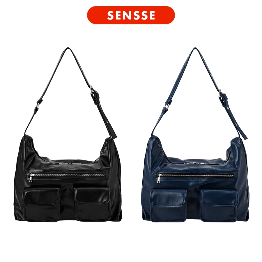 Túi Xách Da PU Khoá Kéo Kim Loại Nhiều Ngăn Túi Đeo Vai / Đeo Chéo - CITY POCKET BAG