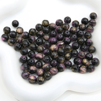 Gói 10 hạt cườm acrylic Starry Sky nghìn màu 10mm và 8mm – Tiệm Handmade Leng Keng