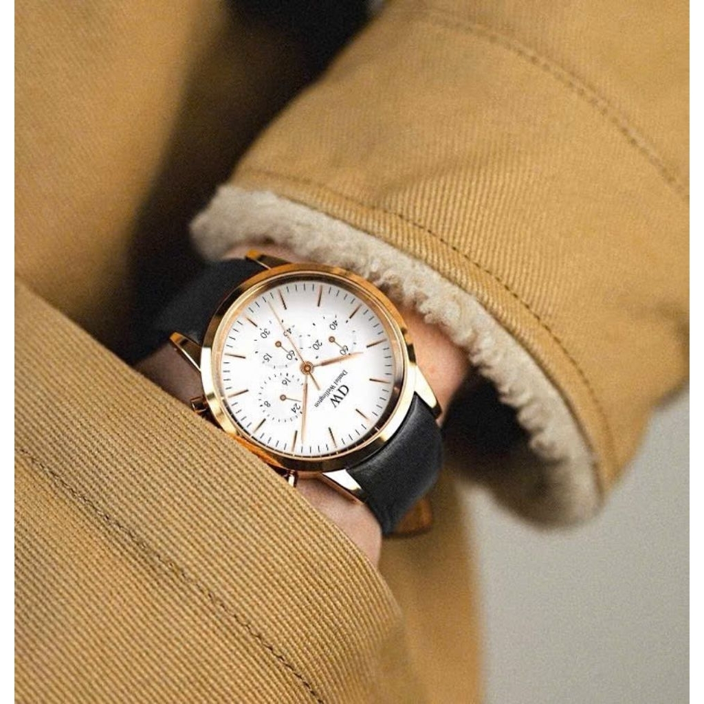 [Chính Hãng 100%] DW Đồng Hồ Nam Daniel Wellington – Iconic Chronograph St Mawes Arctic RG Kính Cứng